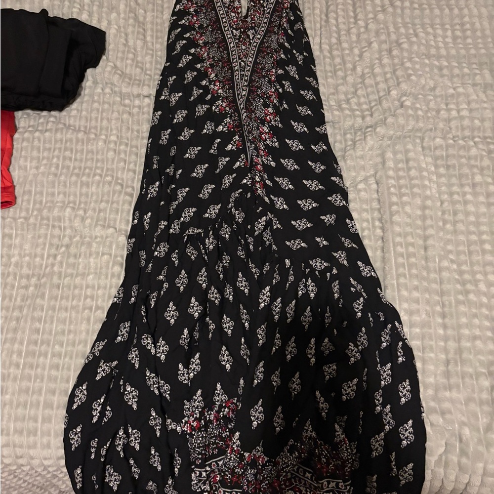 Black and White Patterned Dress